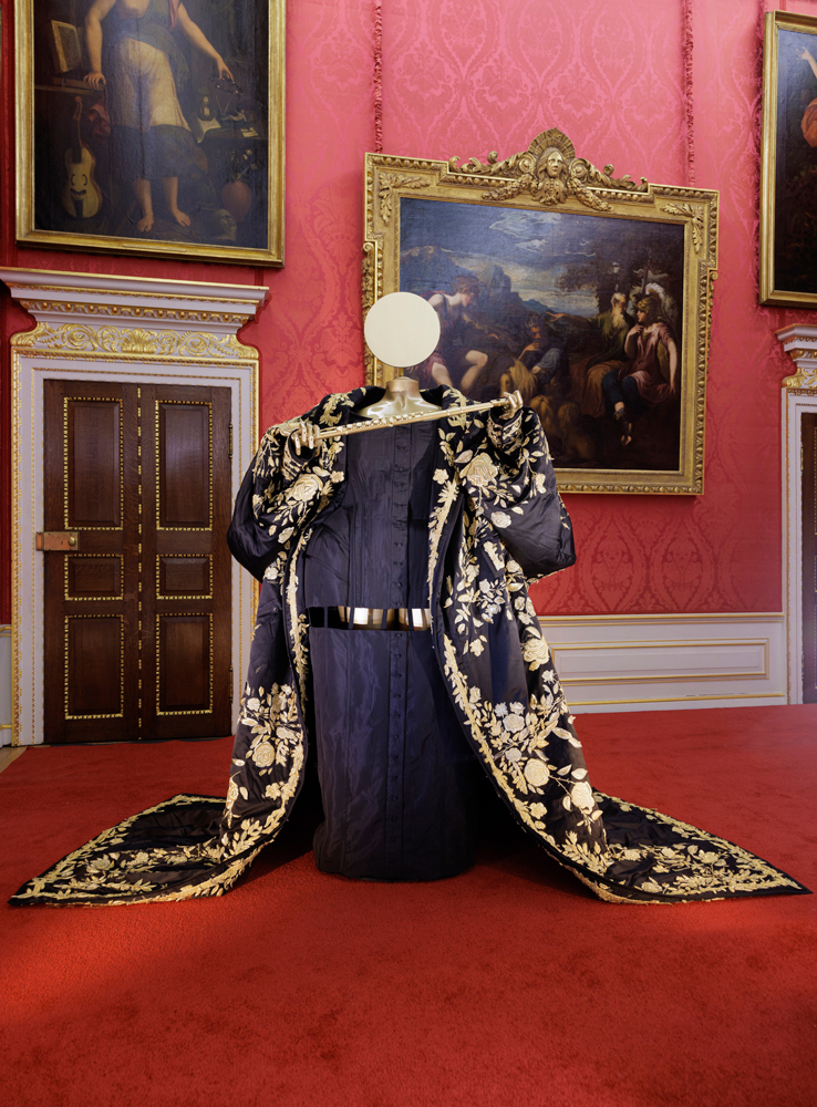 Vestido y abrigo de alta costura de Thom Browne, usado por Lizzo en la Met Gala 2022.